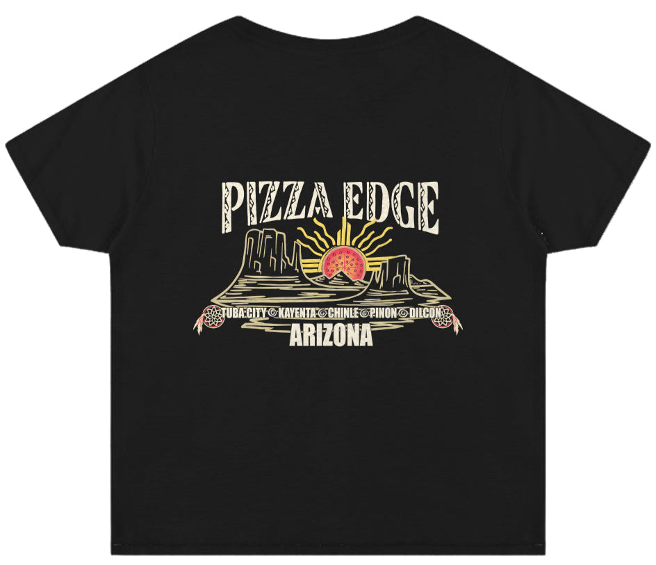 Pizza Edge 90s Revival Tee – High-Waisted Fit